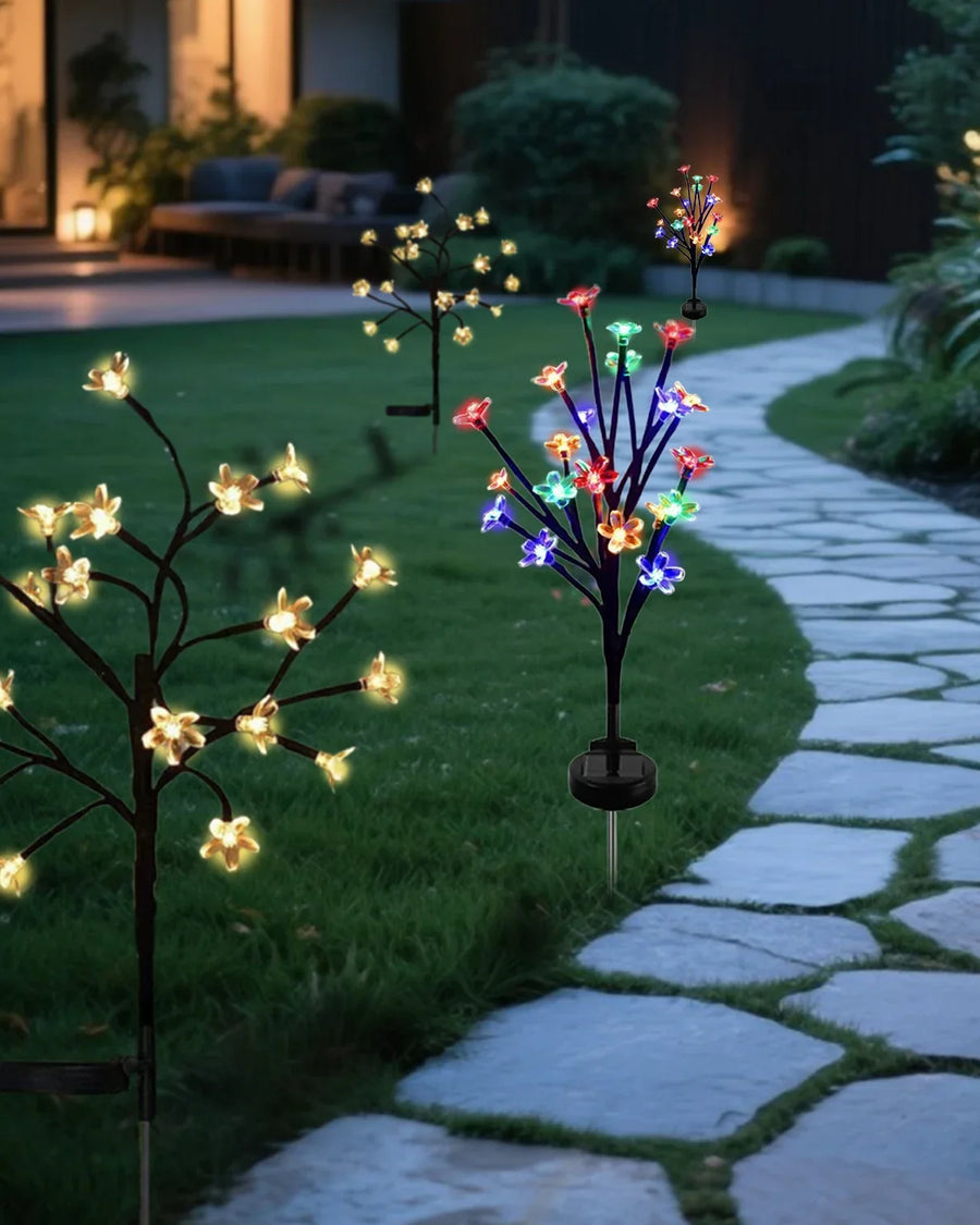 Zonne-energie Padverlichting — Bloemlampjes