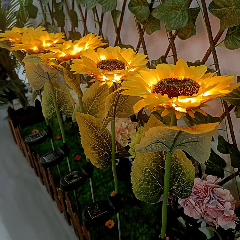 Zonnebloem Tuinlamp op Zonne-energie