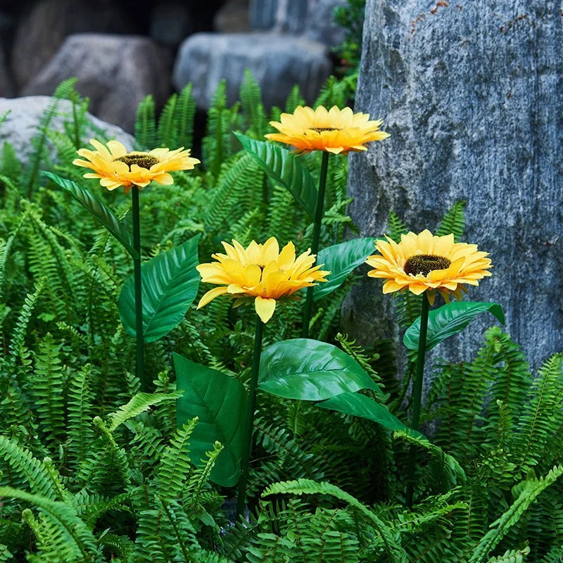 Zonnebloem Tuinlamp op Zonne-energie