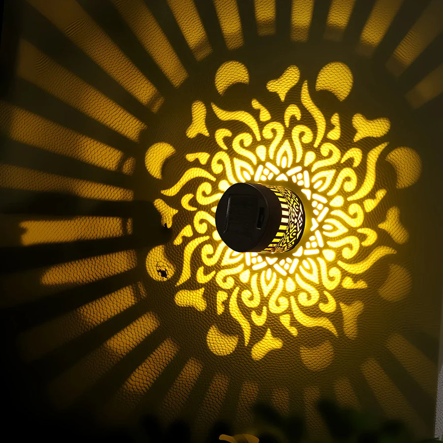 Zonne-energie Wandlamp met Lichtpatroon