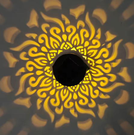 Zonne-energie Wandlamp met Lichtpatroon