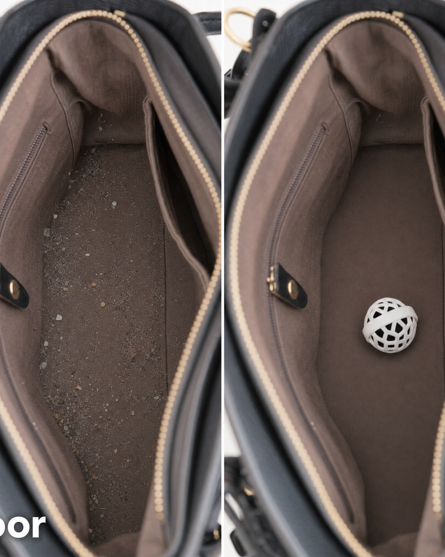 Tas Reinigingsballen — Kruimelvanger voor je Tas
