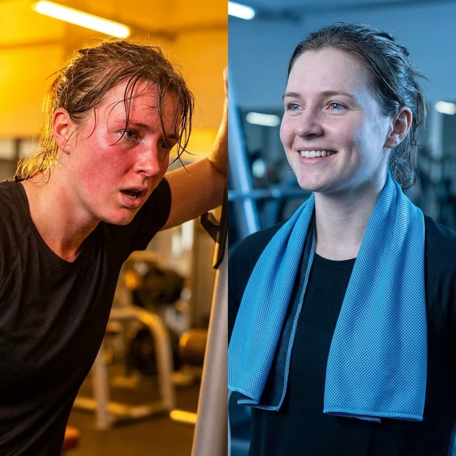 Koelende Sporthanddoek — Instant Verkoeling Onderweg
