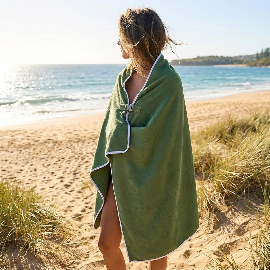 Magnetische Strandhanddoek — Sneldrogend & Handenvrij