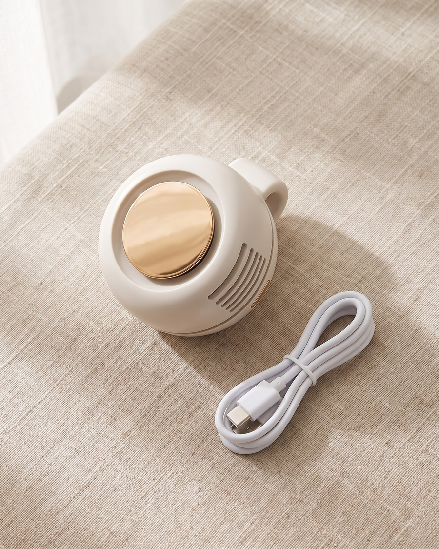 Draagbare Mini Clip-Ventilator - met USB-C kabel