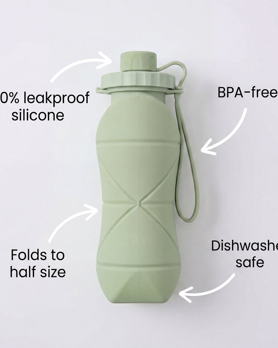 Opvouwbare Siliconen Waterfles 500ml