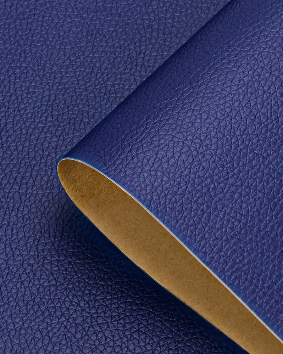 Zelfklevende leerpatch in de kleur Marineblauw