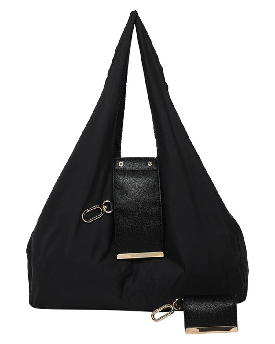 Opvouwbare tas in de kleur Zwart