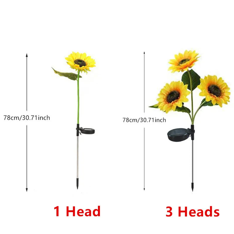 Zonnebloem Tuinlamp op Zonne-energie