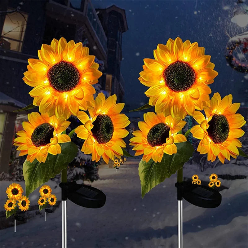 Zonnebloem Tuinlamp op Zonne-energie