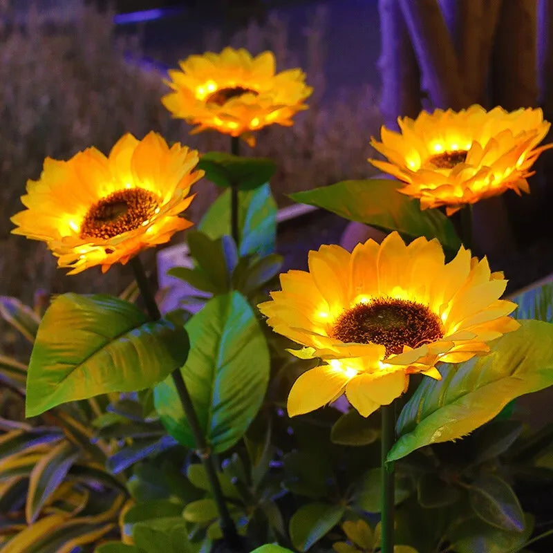 Zonnebloem Tuinlamp op Zonne-energie