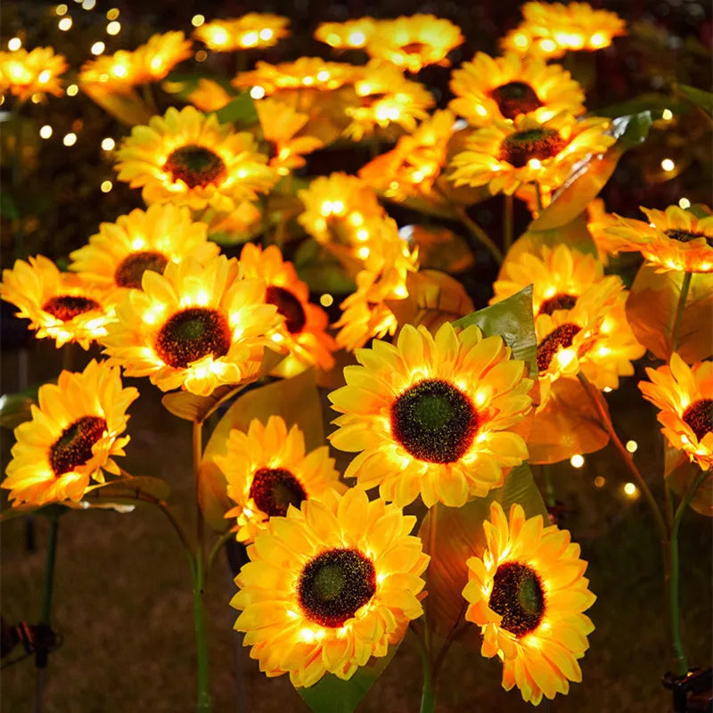 Zonnebloem Tuinlamp op Zonne-energie