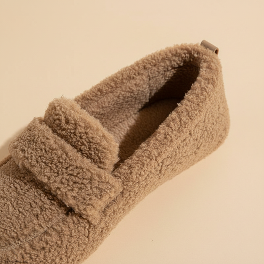 Warme Plüschschuhe