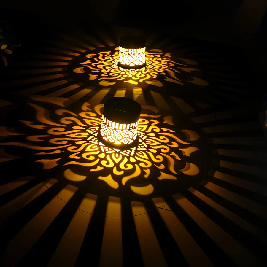 Zonne-energie Wandlamp met Lichtpatroon