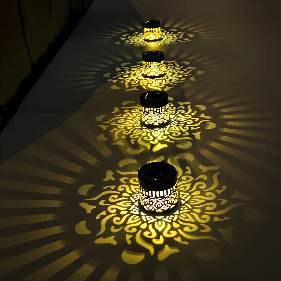 Zonne-energie Wandlamp met Lichtpatroon
