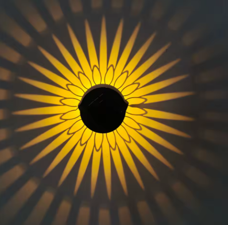 Zonne-energie Wandlamp met Lichtpatroon