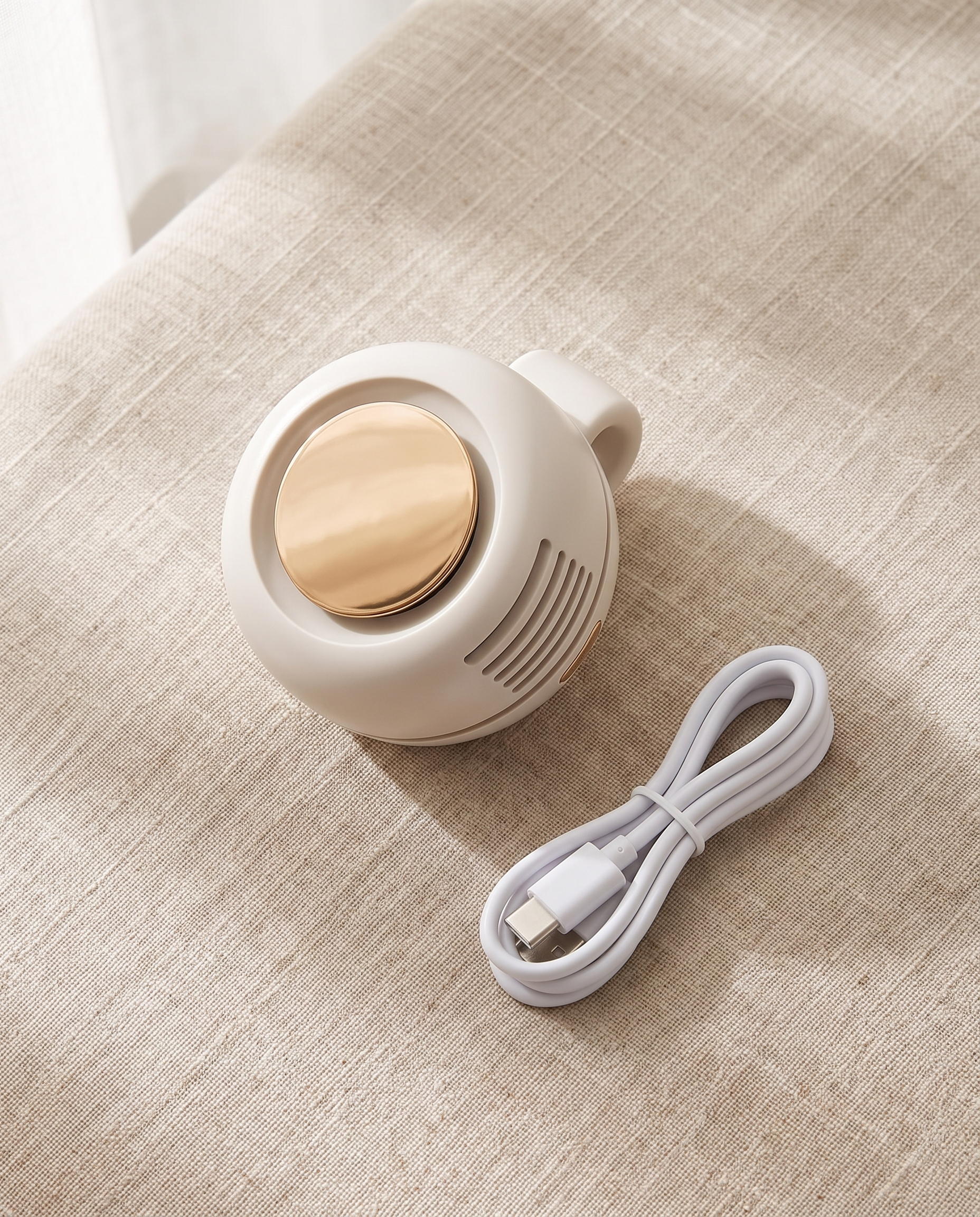 Draagbare Mini Clip-Ventilator - met USB-C kabel