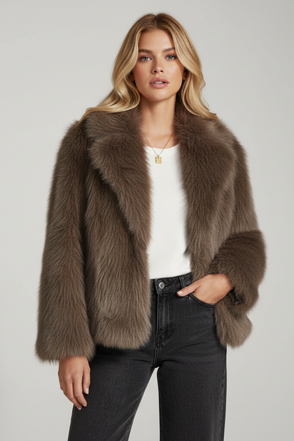 Luxury Faux Fur Coat