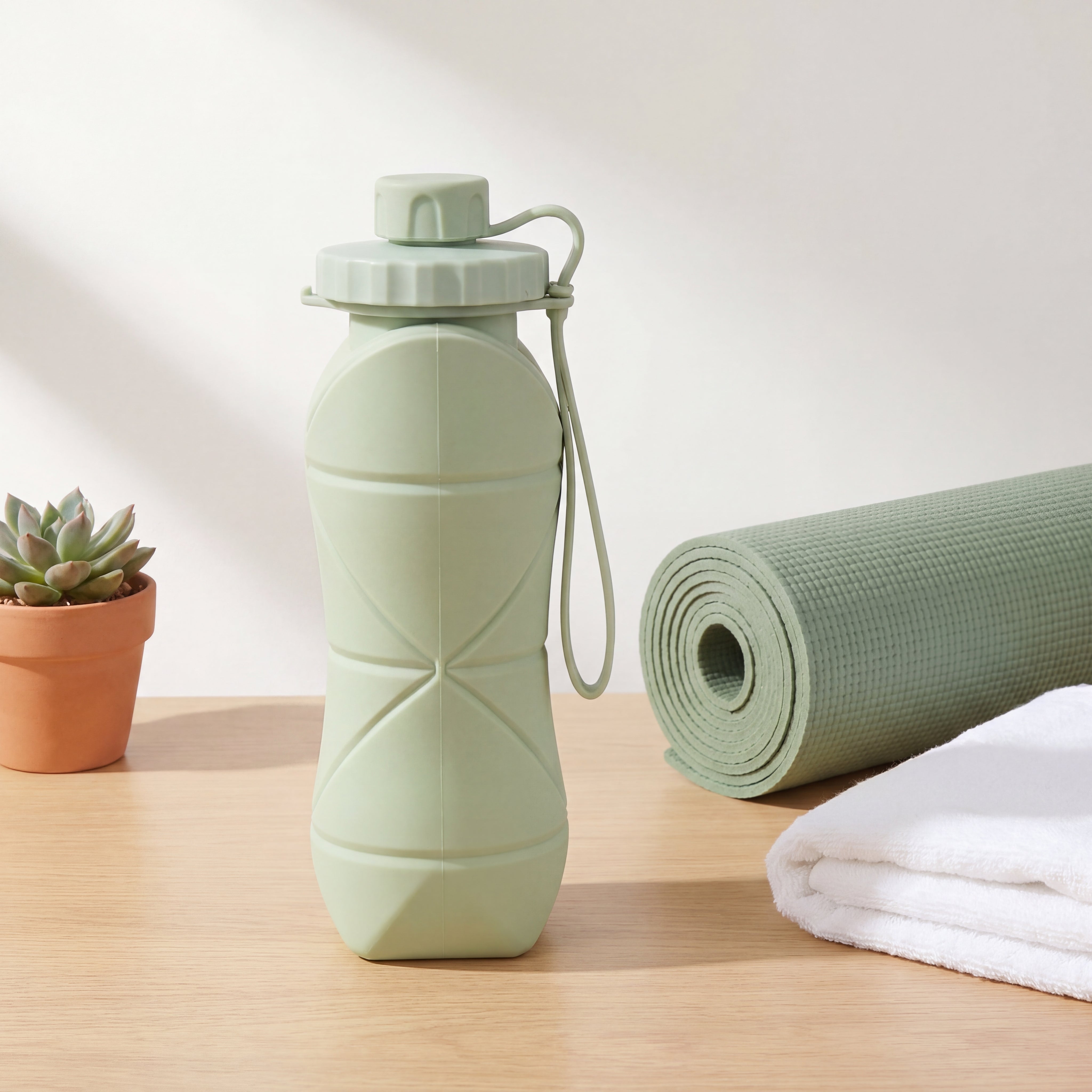 Opvouwbare Siliconen Waterfles 500ml