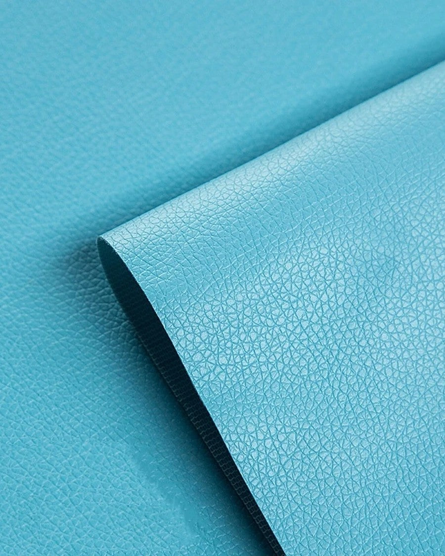 Zelfklevende leerpatch in de kleur Turquoise