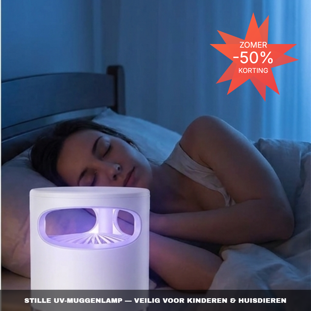 Stille UV-Muggenlamp — Veilig voor Kinderen & Huisdieren